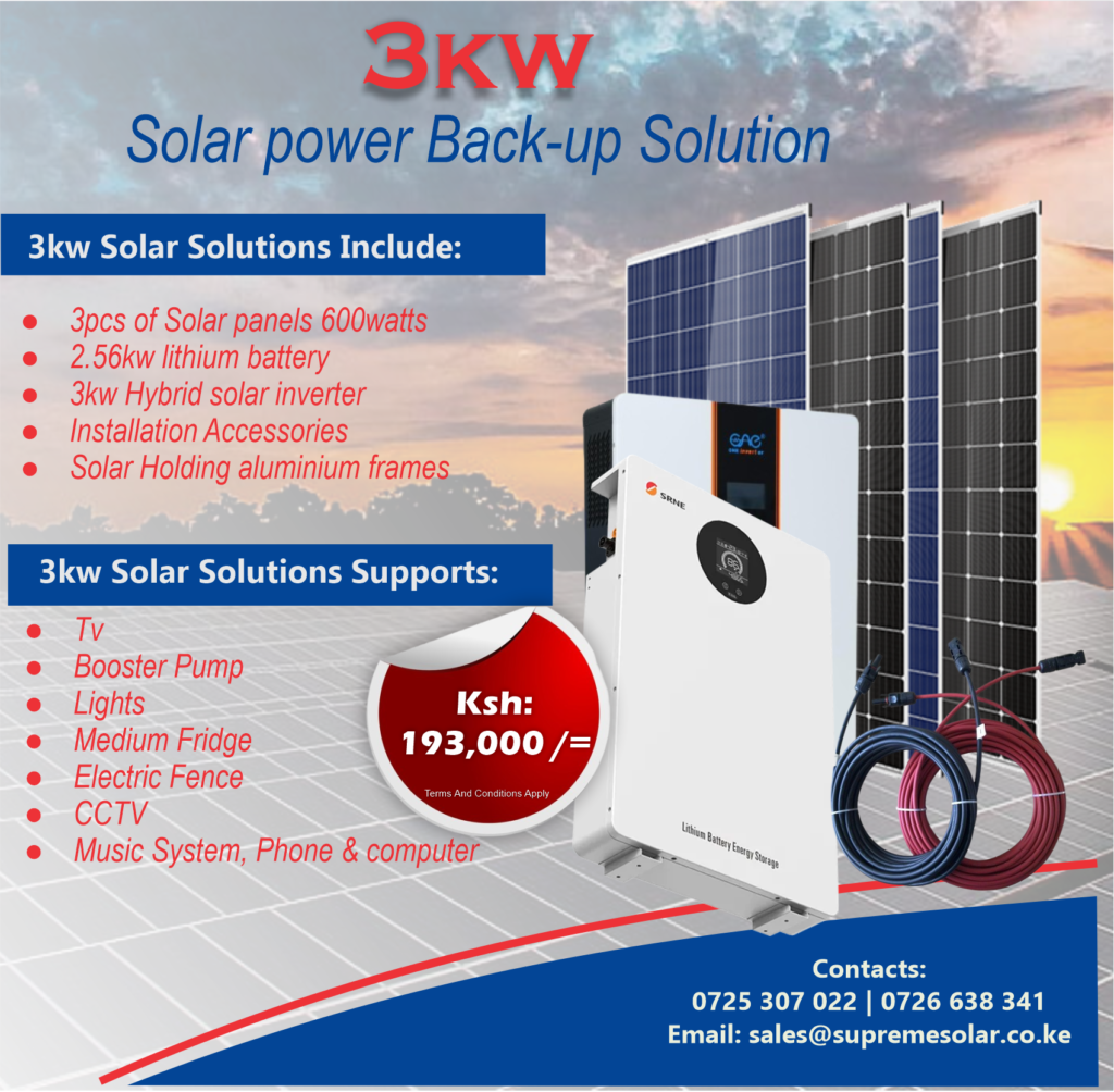 3kw solar solution in kenya
